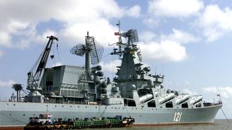 Křižník Moskva se potopil, oznámilo ruské ministerstvo obrany
