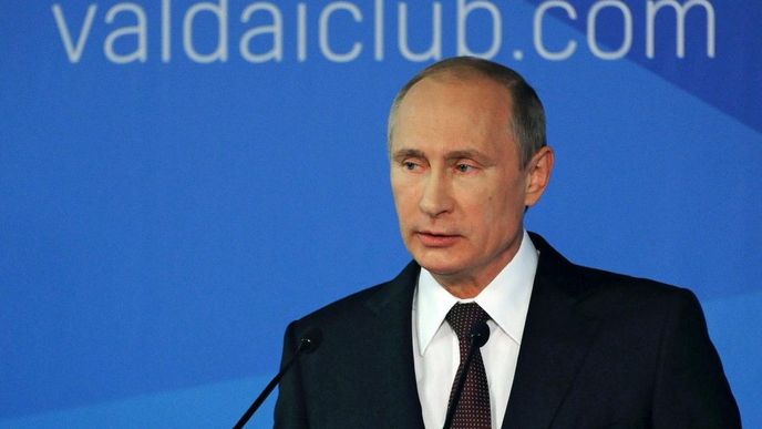 Ruský prezident Vladimir Putin na zasedání takzvaného Valdajského klubu