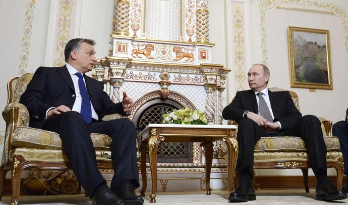 Ruský prezident Vladimir Putin se domluvil s maďarským premiérem Viktorem Orbánem
