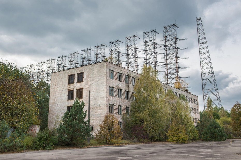 Bývalý sovětský vojenský radar Duga