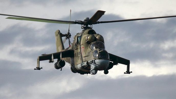 Ilustrační foto (ruský vrtulník Mi-24)