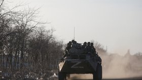 Ruská okupační armáda u ukrajinského Mariupolu (28.3.2022)