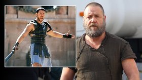 Russell Crowe se mění k nepoznání. Kde jsou ty doby, kdy jako svalnatý Gladiátor lámal srdce ženám po celém světě