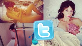 Američanka tweetovala živě o svém porodu až do narození syna Nye.
