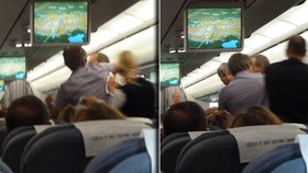 Čtenář Blesku zachytil rvačku na palubě letadla ČSA