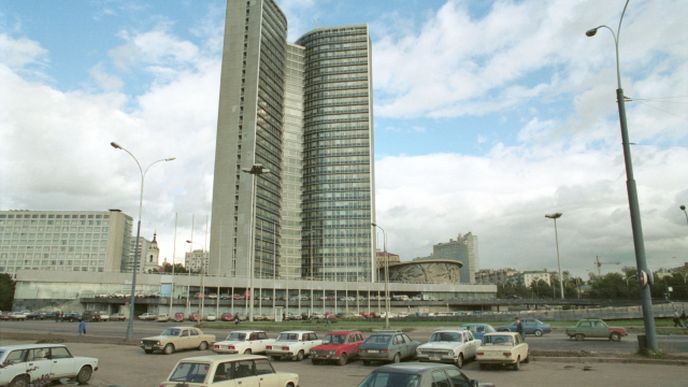 Budova někdejší Rady vzájemné hospodářské pomoci (RVHP) v Moskvě.