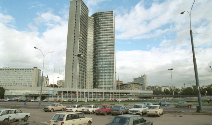 Budova někdejší Rady vzájemné hospodářské pomoci (RVHP) v Moskvě.