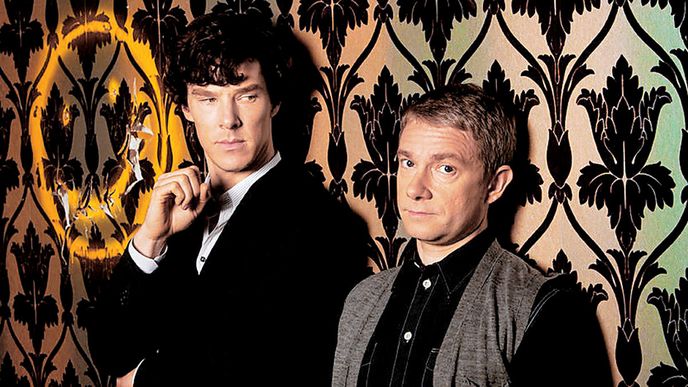 Začala nová řada vynikajícího seriálu Sherlock. V hlavních rolích opět Benedict Cumberbatch (Sherlock Holmes) a Martin Freeman (John Watson).