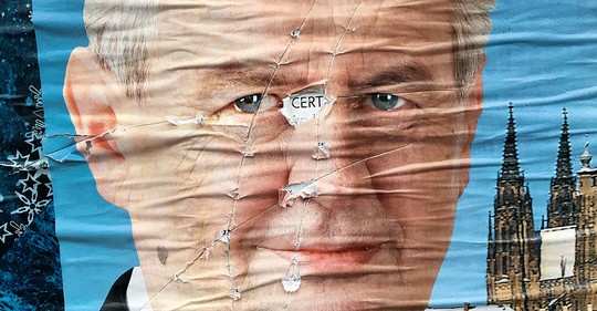 Billboard Miloše Zemana - ilustrační snímek