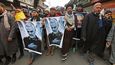 Protiamerický protest v centrálním Kašmíru