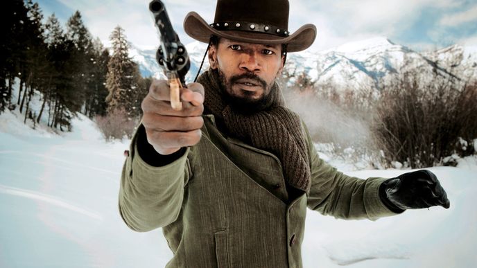 Jamie Foxx  v titulní roli filmu Nespoutaný Django