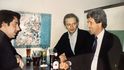 S dlouholetým senátorem a později ministrem zahraničních věcí USA, Johnem Kerrym, Boston 1991