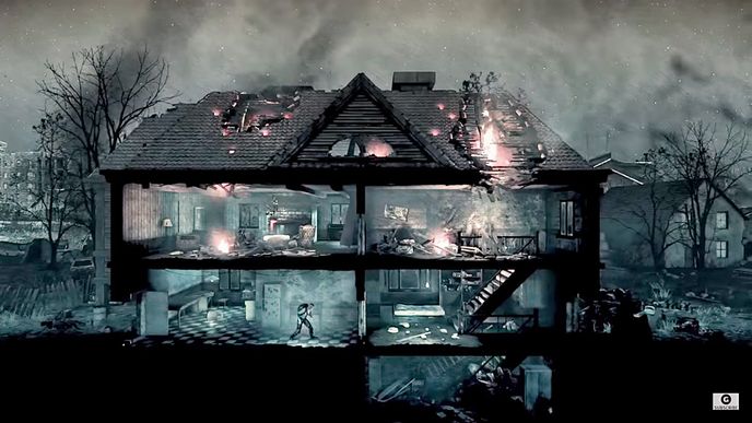 This War of Mine. Survivalová hra o přežití skupiny civilistů v rámci fiktivního válečného konfliktu. Hráč se snaží udržet své hrdiny stejně tak při životě jako při duševní stabilitě – mnohá rozhodnutí mají na postavy hluboké následky a pocit beznaděje tu bývá naprosto zdrcující.