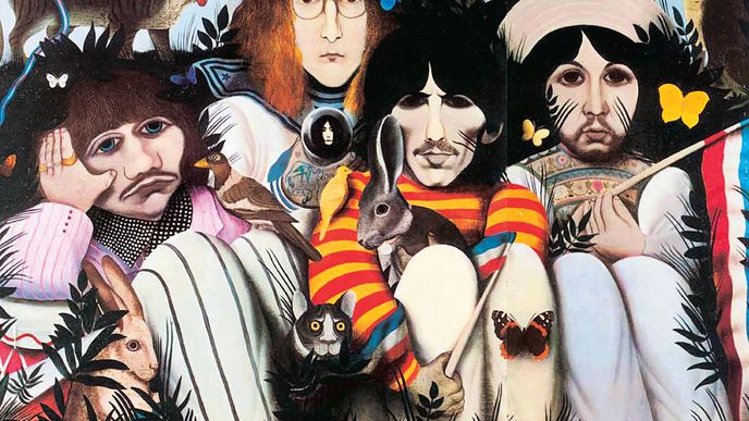 Surrealistické fantazie v knížce Beatles v písních a obrazech byly inspirovány texty kapely