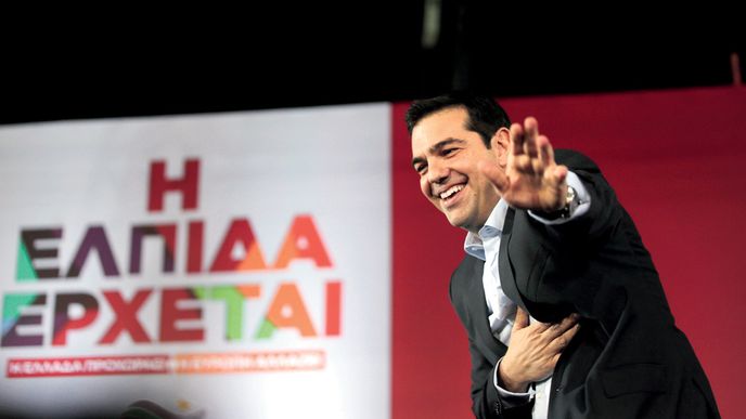 Vítěz řeckých voleb Alexis Cipras