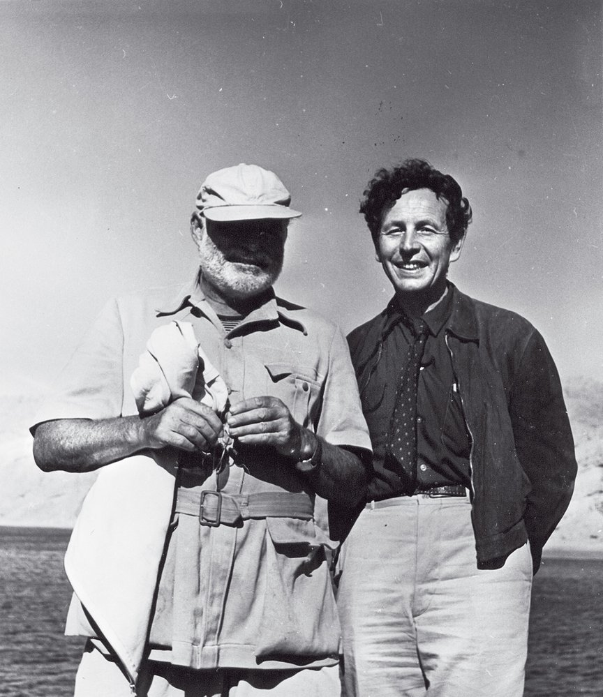 E. I. s Ernestem Hemingwayem při natáčení Starce a moře, 1956