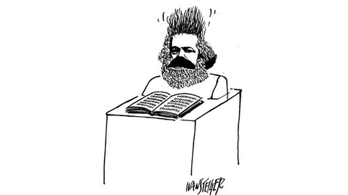 Karl Marx - ilustrační kresba