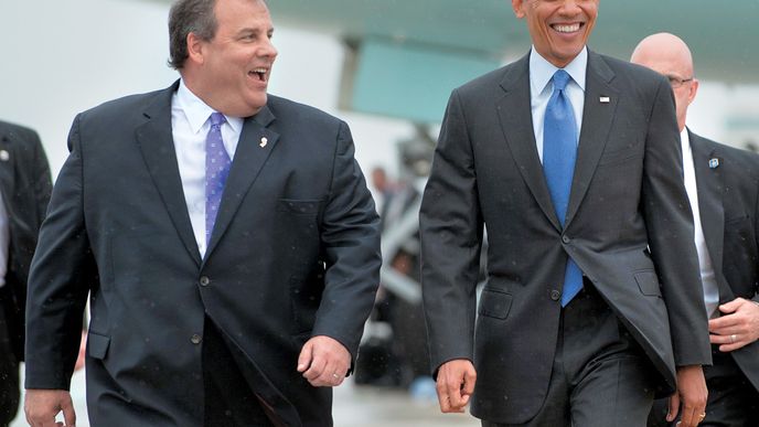 Christie po zásahu ničivého hurikánu Sandy Veřejně pochválil Obamu za zvládnutní situace