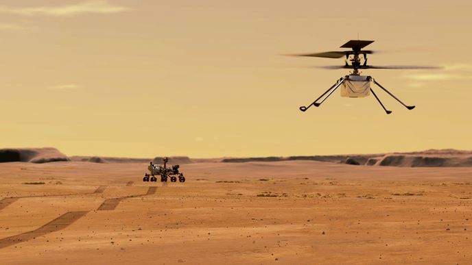 Bezpilotní vrtulník Ingenuity nejspíš ukázal cestu, kterou se bude ubírat vývoj průzkumníků planet v budoucnu