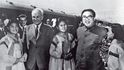 Státní návštěva v KLDR v únoru 1980. Gustáv Husák a Kim Ir-sen.