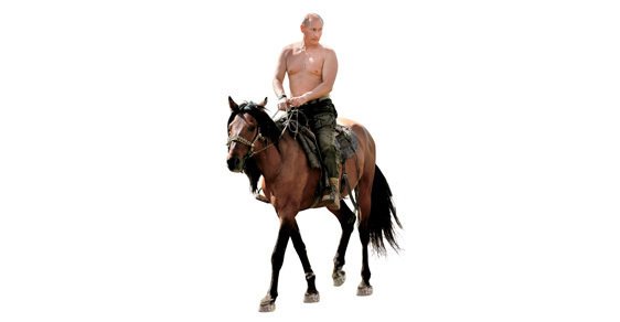 Mnoho ruských občanů potřebuje, aby jejich prezident byl alfasamec. Vladimír Putin tomu umí vyjít vstříc a nechal se nafotit v pozicích, které nám připadají směšné, ale na Rusy fungují. Lze říci, že krize kolem Krymu je vlastně problémem nadbytku testosteronu.