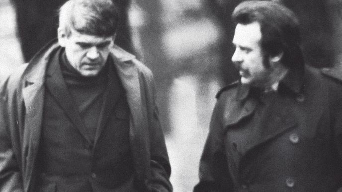 Spisovatelé na procházce: Milan Kundera a Pavel Kohout
