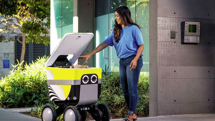 Dovážkoví roboti začínali jezdit po amerických univerzitních kampusech – v současnosti ale vozí různé zboží i v Británii, Estonsku, ve Finsku či v Německu