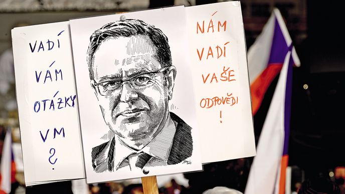 Demonstrace spolku Milion chvilek v Praze na Letné 21. března 2026 Demonstrace spolku Milion chvilek v Praze na Letné 21. března 2026