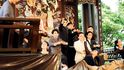 Tchajwanci předvedli ve městě I-lan (na severovýchodě země) Pekarové kousek hry se zpěvy, do které propašovali i propagandistická hesla
