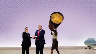 Rok 2027. Donald Trump přijel do Prahy. Přivezl barel ropy a v Krkonoších otevřel golfový resort Rok 2027. Donald Trump přijel do Prahy. Přivezl barel ropy a v Krkonoších otevřel golfový resort