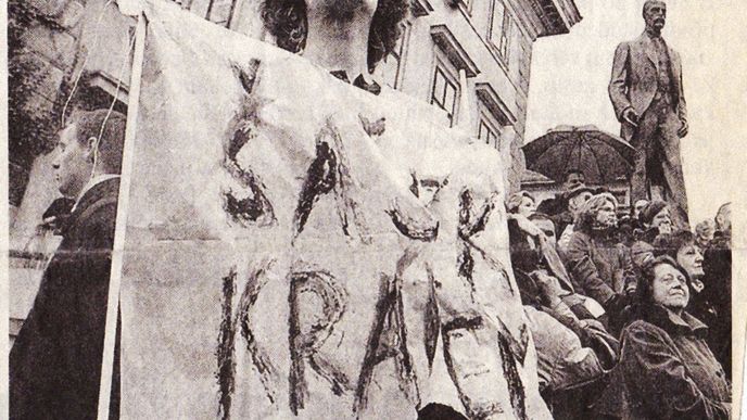Snímek Ondřeje Kobzy z dobového tisku
