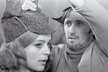 Magda Vášáryová a Juraj Jakubisko při natáčení filmu Vtáčkovia,  siroty a blázni.  Prosinec 1968