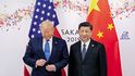 Prezidenti Donald Trump a Si Ťin-pching na summitu G20 v Ósace 29. června 2019
