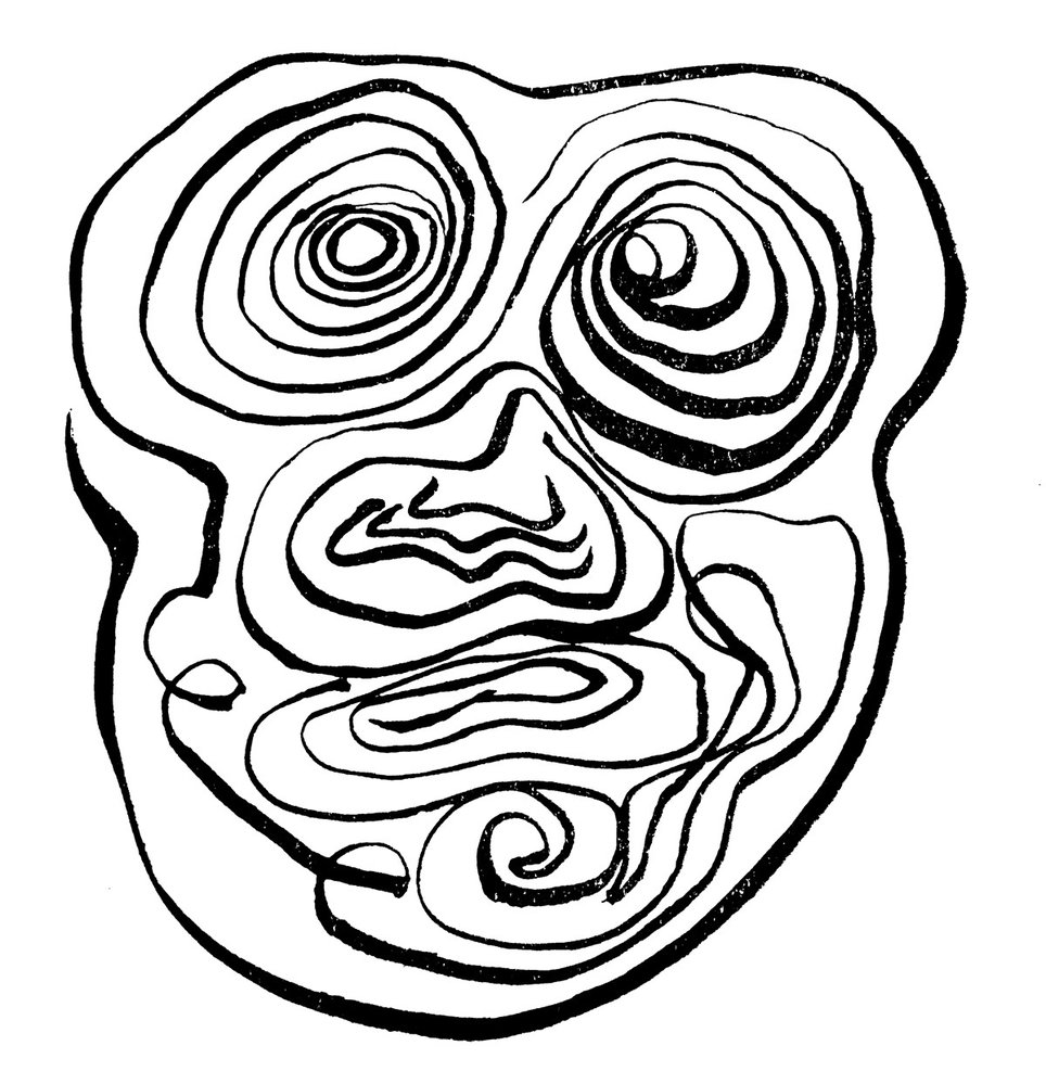 Kresby z publikace psychiatra Jiřího Roubíčka Experimentální psychosy: profesionální umělci zaznamenali změnu svého vnímání po požití LSD