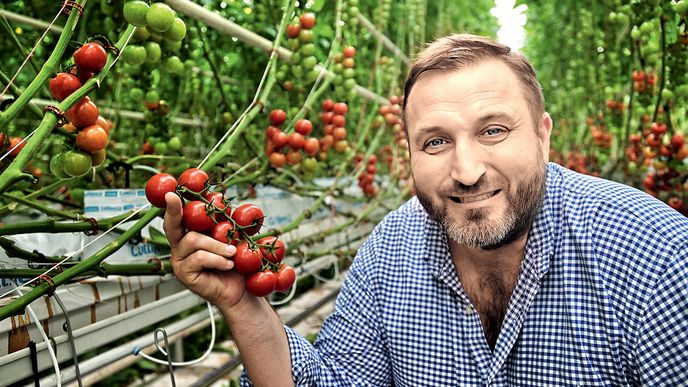 Lukáš Rázl ze společnosti Naše rajče je největší pěstitel rajčat v Česku