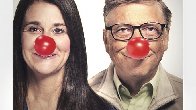 Melinda GATESOVÁ, manželka Billa Gatese, poslala tuhle fotku letos  na Twitter na podporu nadace Comic Relief