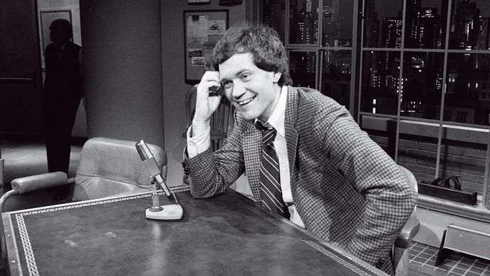 David Letterman  při svých televizních začátcích