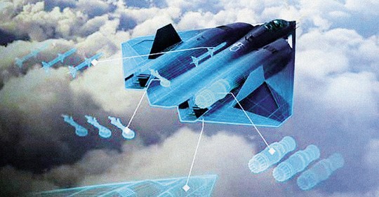 Stíhačka šesté generace programu NGAD vyobrazená v publikaci USAF
