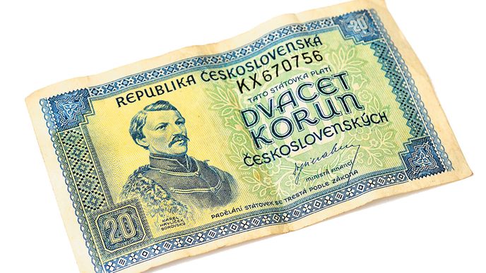 karel havlíček borovský na poválečné dvacetikoruně. V roce 1850 spočítal, že státu lidé odevzdávají 12,5 % svých příjmů.