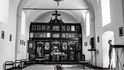 Interiér pravoslavného kostela sv. Eliáše ve vesnici Lička Jesenica, kde Stanislav Nasadil působil až do svého zatčení