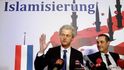 Geert Wilders a předseda rakouských Svobodných Heinz-Christian Strache