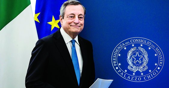 Mario Draghi měl v Evropě dobrou pověst, ale jeho vládní koalice byla příliš komplikovaná