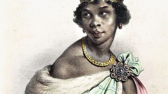 Na pravděpodobnou podobu africké panovnice můžeme usuzovat podle dobových portugalských a nizozemských rytin