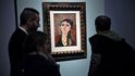Pohled do výstavy Amadea Modiglianiho v Palazzu Ducale v Janově, kterou minulý měsíc uzavřela policie pro podezření z padělatelství 