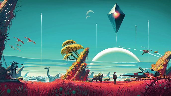 Jeden z miriády vesmírů v počítačové hře No Man’s Sky