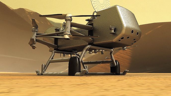 Díky schopnosti létat sonda Dragonfly prozkoumá nejzajímavější lokality Titanu