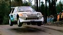 V druhé polovině 80. let kraloval světovým  rallye Peugeot 205 Turbo 16, pilotovaný finským borcem Arim Vatanenem (titul 1985 a 1986)