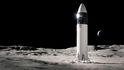 Jako modul pro přistání na Měsíci plánuje NASA využít loď Starship společnosti SpaceX