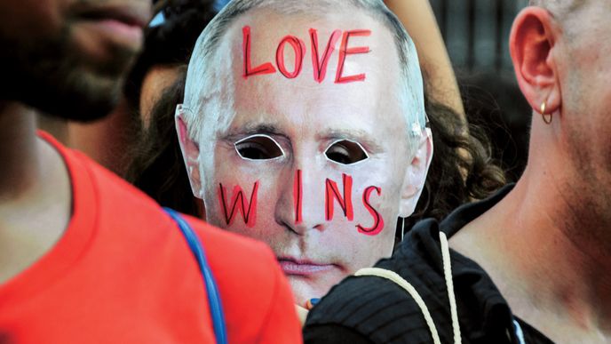 Vladimir Putin.  Symbol velkopanského Ruska
