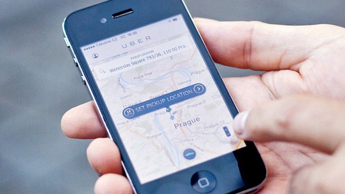 Aplikaci Uber si lze nainstalovat během několika málo minut. A můžete hned jet.